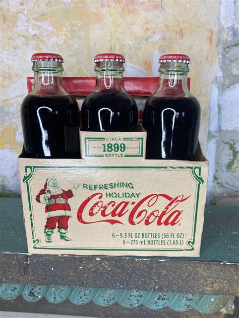 Coca Cola Bottle Carton Limited Edition Holiday Glass Missing