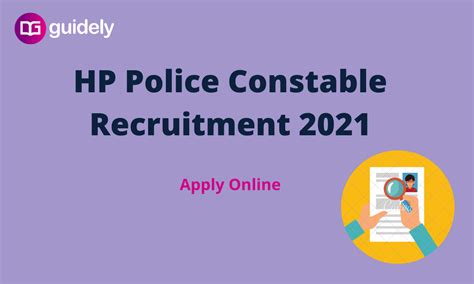 HP Police Constable Recruitment 2021 Apply Online 1334 Vacancies