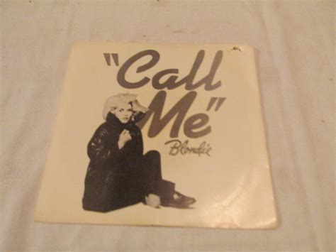 Blondie Call Me Vocal Call Me Instrumental [ 7 Inch Vinyl 45