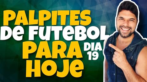 Palpites De Futebol Para Hoje Dia 19 Junho 2020 YouTube