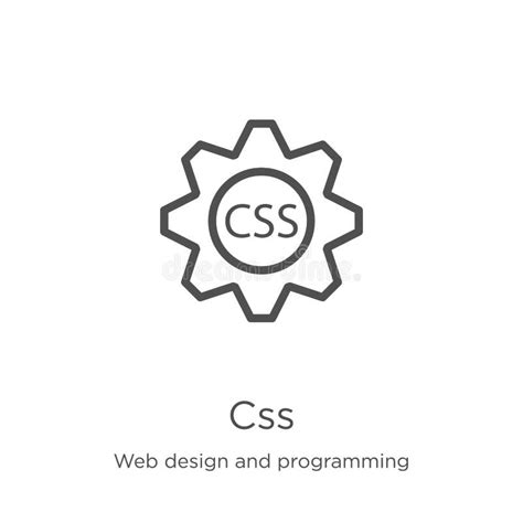 Css Icon Vector From Web Design And Programming Collection Thin Line