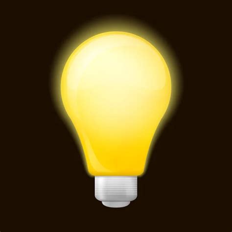 Yellow light bulb Stock Vector Image by ©KateKu #187088084