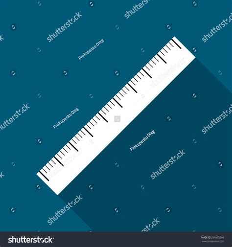 The Ruler Icon Ruler Symbol Flat Vector Royalty Free Stock Vector