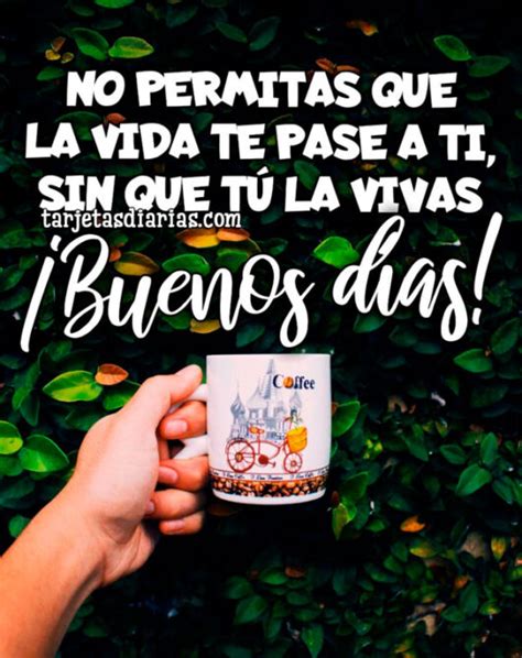 NO PERMITAS QUE LA VIDA TE PASE A TI, SIN QUE TÚ LA VIVAS ¡BUENOS DÍAS ...