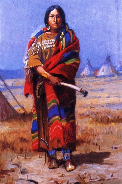 Indian Squaw By Charles M Russell Western Artwork As Etsy