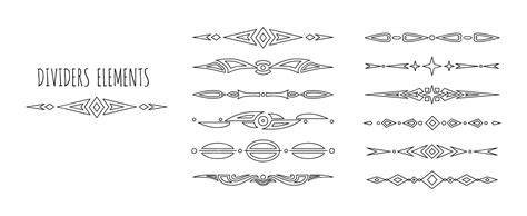 premium vector flat dividers set