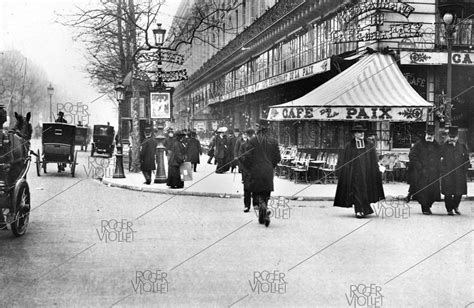 Paris Café De La Paix Boulevard De La Madeleine January