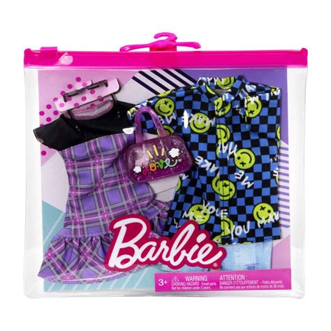 Mattel Zestaw Ubranek Dla Barbie I Kena Akcesoria Pak Hbv