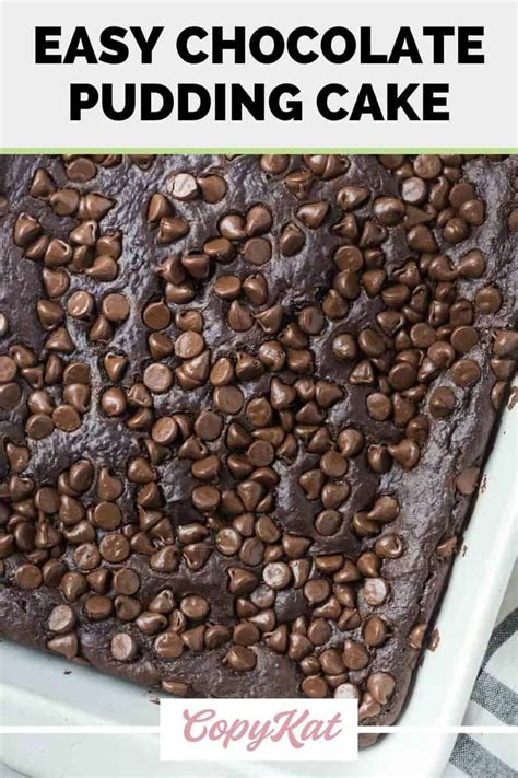 Easy chocolate pudding cake with pudding mix – Artofit