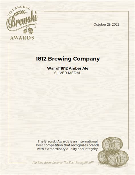 1812 Brewing Companys War Of 1812 Amber Ale Brings Home