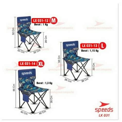 Jual Leo Kursi Lipat Outdoor Portable Kursi Camping Speed Xl