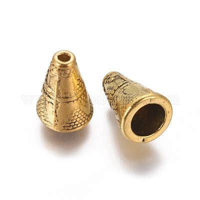 Wholesale Tibetan Style Alloy Bead Cone Pandahall