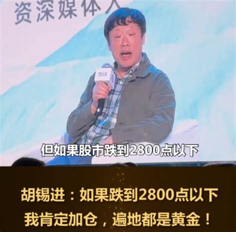 胡锡进抄底a股，补仓12万 知乎