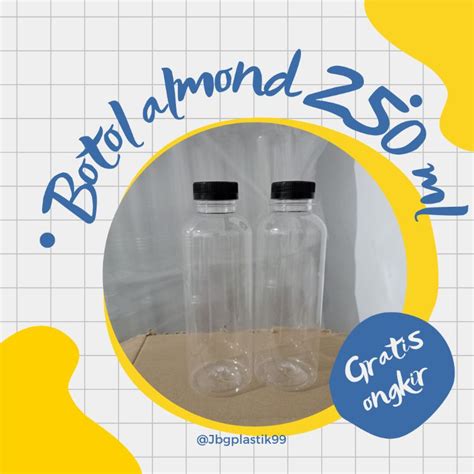 Jual Botol Almond 250 Ml Botol Pet 250 Ml Botol Plastik Sn