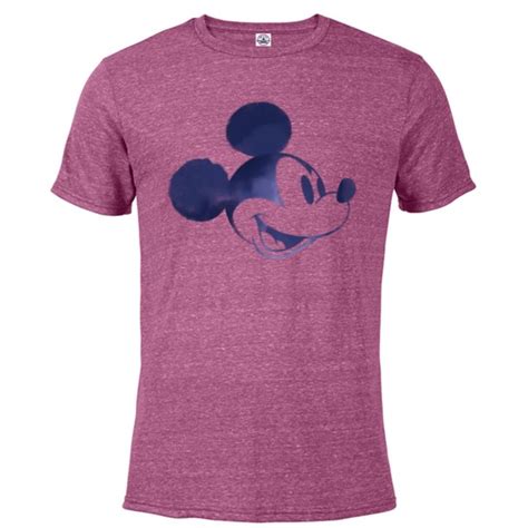 Disney Mickey Mouse Head Retro Vintage Classic Short Sleeve Blended T Shirt For Adults