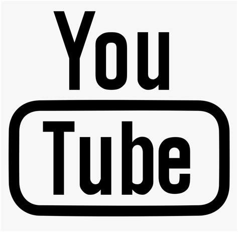 Transparent Clipart Youtube Youtube Logo Outline White Hd Png