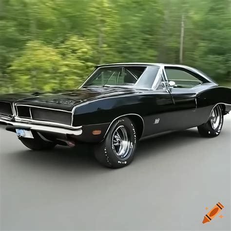 Black 1969 Dodge Charger Muscle Car On Craiyon