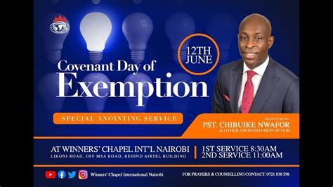 St Service Covenant Day Of Exemption Special Anointing Service