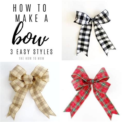 How To Make A Bow For A Wreath Easy Christmas Bows Diy Diy Wreath Bow Homemade Bows