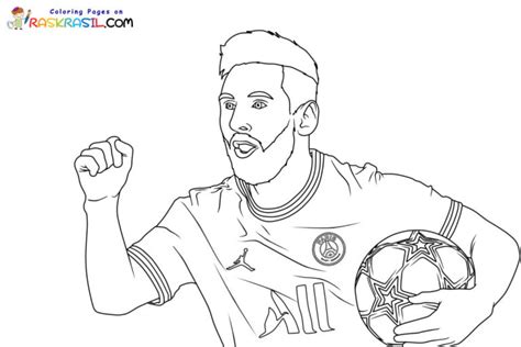 Coloriage Lionel Messi Imprimer