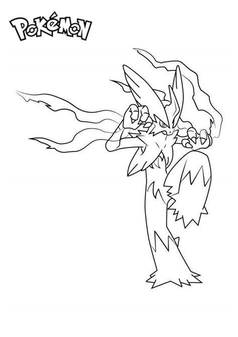 Mega Blaziken From Pokemon Coloring Pages Free Printable Coloring Pages