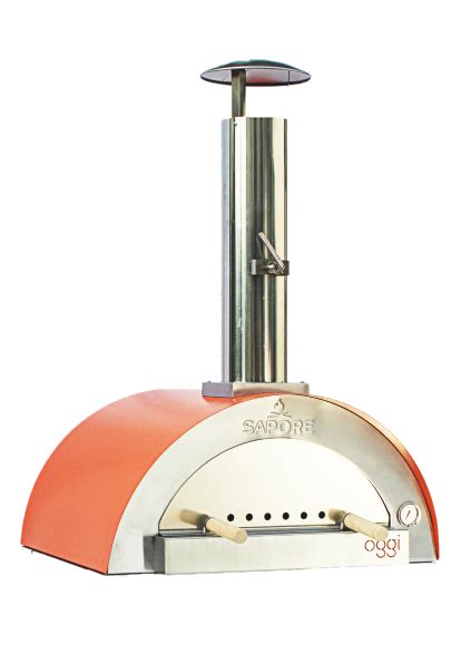 SAPORE Oggi Wood Oven 70cm Burnt Orange Colour SAPORE Wood Ovens