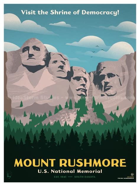 IdeaStorm Studio Store — Mount Rushmore Poster