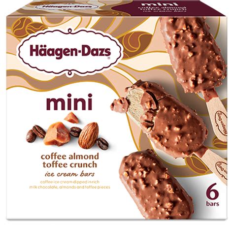 Coffee Almond Crunch Ice Cream Bar Official H Agen Dazs