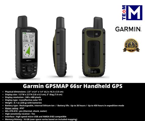 Garmin GPSMAP 66sr Handheld GPS (Unit complete with Malaysia Road Map ...