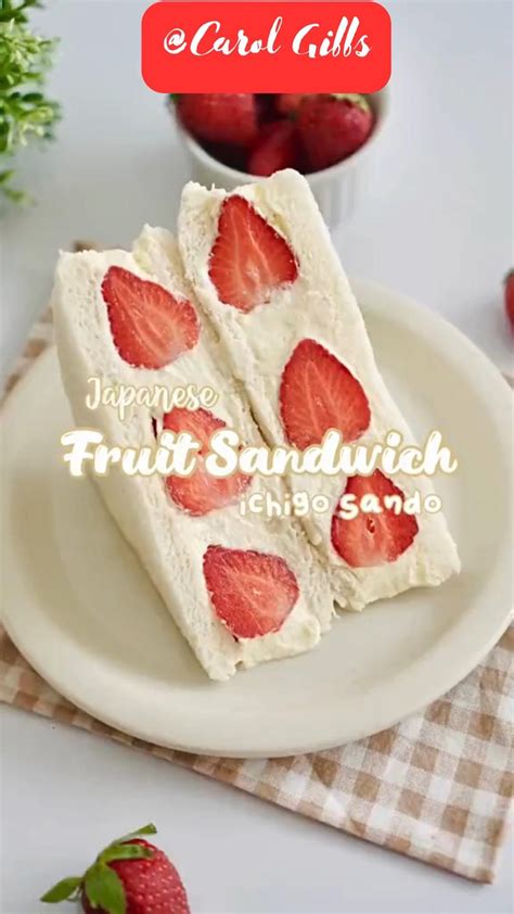 Tarta de fresa japonesa al estilo sándwich de fruta japonés sin lactosa