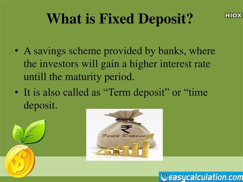 Ppt Fixed Deposit Powerpoint Presentation Free Download Id7173380