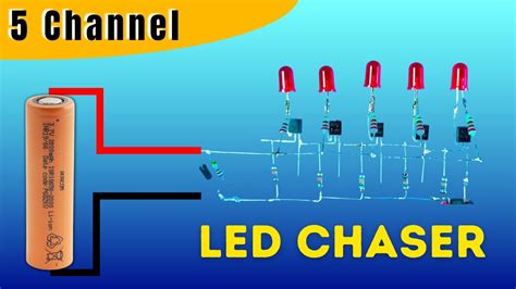 How To Make Led Chaser Circuit With Ne555 Ic Bc547 Project How To Make Led Chaser Ic Ne555 Bc547