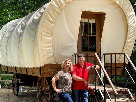 Covered Wagon Camping Unique Places To Stay In Texas That Texas Couple