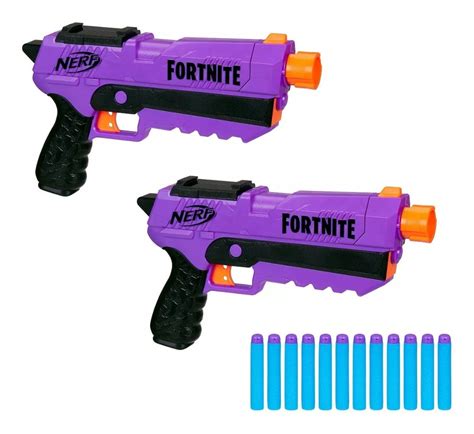 Nerf Fortnite Dp E Blaster Pack Dos Lanzadores De Dardos Rainbow