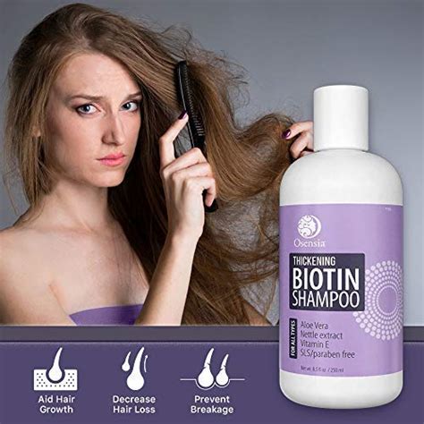 Thickening Biotin Shampoo For Hair Growth Sulfate And Paraben Free Shampoo Aloe Vera Color