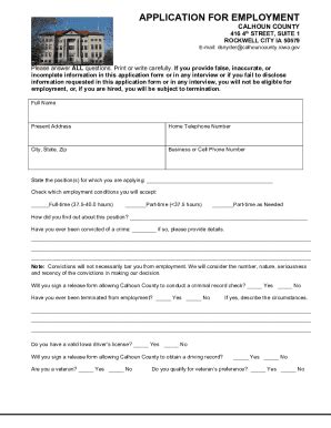 Fillable Online CALHOUN COUNTY FACILITIES APPLICATION FILLABLE Fax