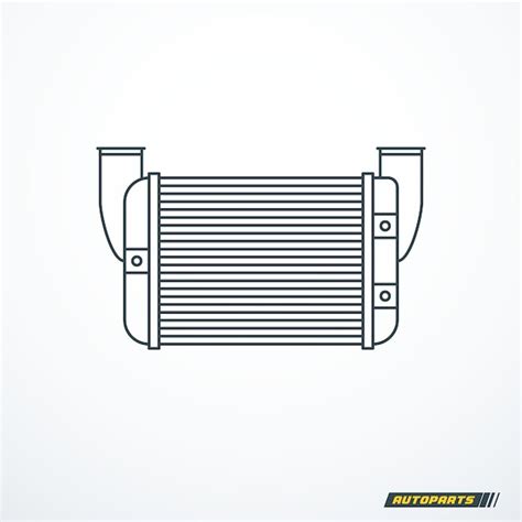 intercooler unit vectors illustrations