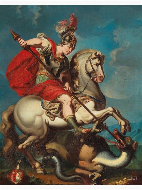 Saint George Slaying The Dragon South German School Th Century