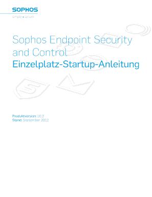 Fillable Online Sophos Endpoint Security And Control Einzelplatz