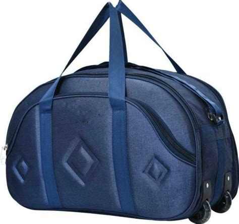 Fedra Blue Polyester Strolley Duffle Bag L Jiomart