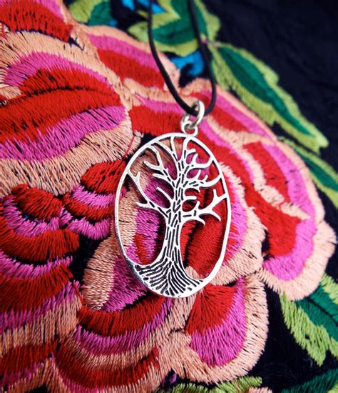 Tree Of Life Pendant Silver Protection Handmade Sterling Necklace