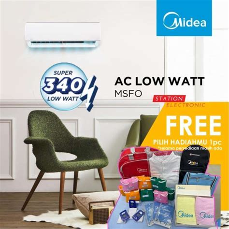 Promo Ac Midea Ac 1 Pk Low Watt R32 Series Msfo 09Crln2 32 Diskon