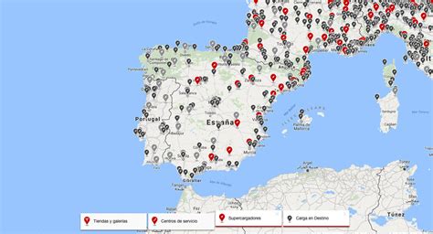 Cargadores Tesla En España Mapa