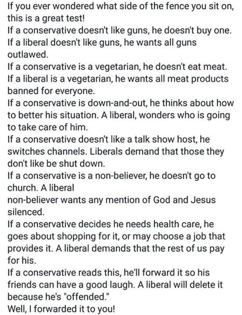 Liberals vs. Conservatives