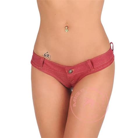 Mini Pantalones Cortos De Cintura Baja Para Mujer Bikini Vaquero