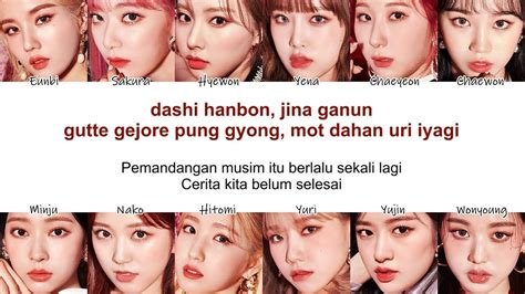 Iz One Panorama Easy Lyrics Indo Sub By Gomawo Youtube