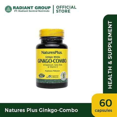 Jual Natures Plus Ginkgo Combo 60 Capsules Shopee Indonesia