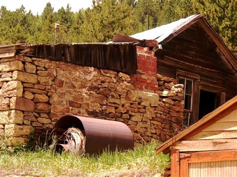 Wallpaper Shed Log Cabin Home Hut Rural Area Wood House Shack