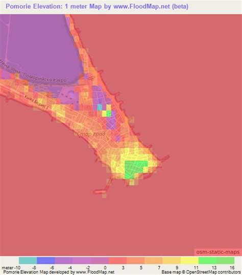 Elevation of Pomorie,Bulgaria Elevation Map, Topography, Contour