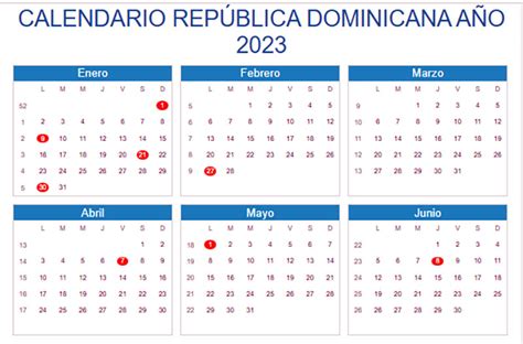 Días feriados del 2023 en República Dominicana Al Acecho RD